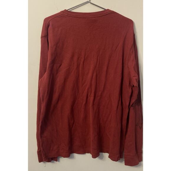 Vintage MMA Elite Waffel Thermal Big Graphic Cross Maroon T-Shirt Men's 2XL - Picture 5 of 5